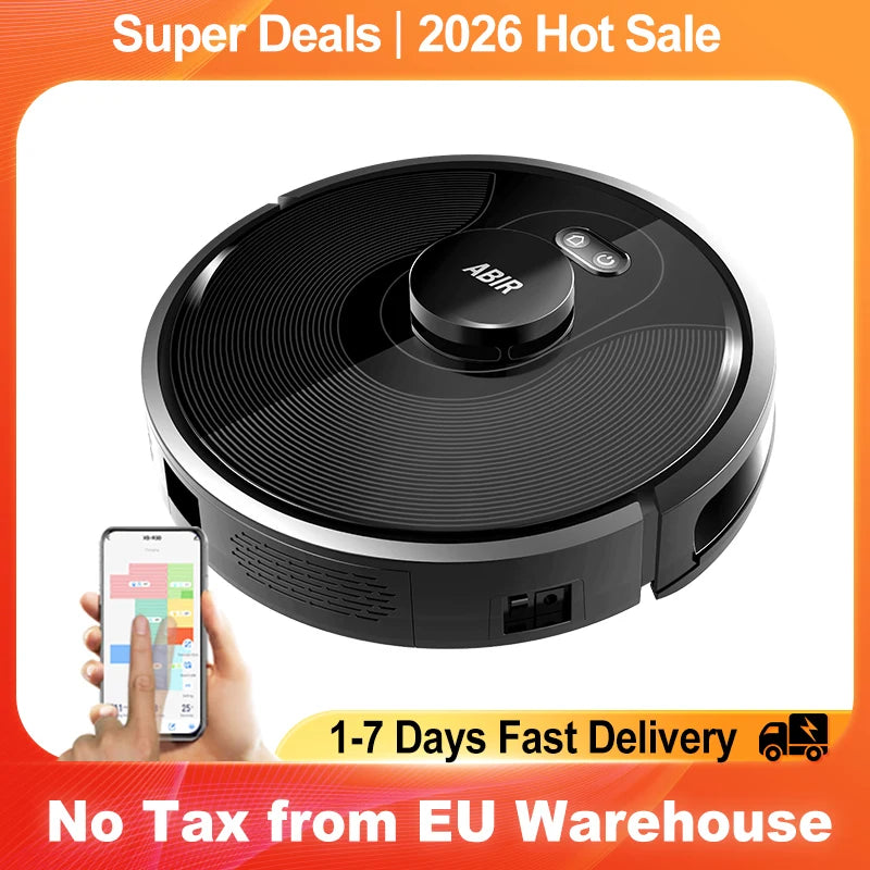 Smart Robot Vacuum Cleaner ,Laser System, Multiple Floors Maps, Zone Cleaning, Restricted Area Setting for Home Carpet Cleaning