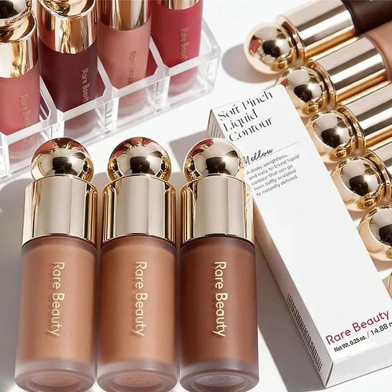 Rare Beauty 3D Facial Contour Bronze Contour Stick Silky Blush Liquid Happy Hope Joy Love Lucky Waterproof Makeup With Box Gifts