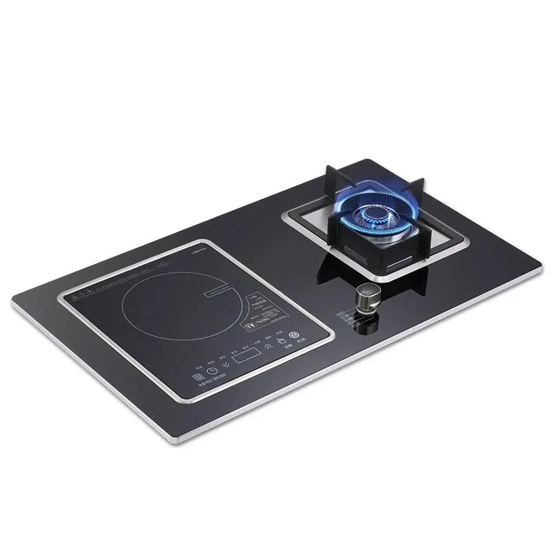 Kitchen Embedded Stove Induction Cooker Timing Energy-saving Fierce Stove Double Cooktop Flip-type Radiant-cooker
