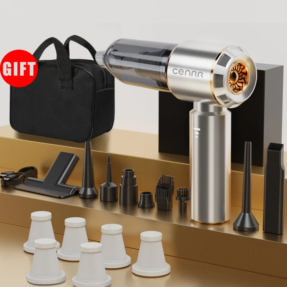 Car Vacuum Cleaner Strong Suction Cordless Wireless Cleaner Portable  HandHeld Vacuum Cleaner Cleaning Machine