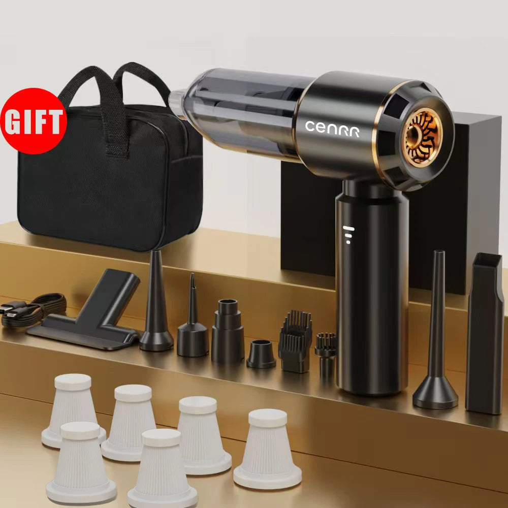 Car Vacuum Cleaner Strong Suction Cordless Wireless Cleaner Portable  HandHeld Vacuum Cleaner Cleaning Machine