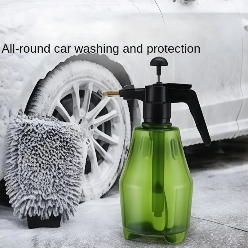 1.5L Car Wash Spray Bottle Wash Can Hand-held Car Wash Watering Car Home Gardening Air Pressure Sprayer Cleaning Tools