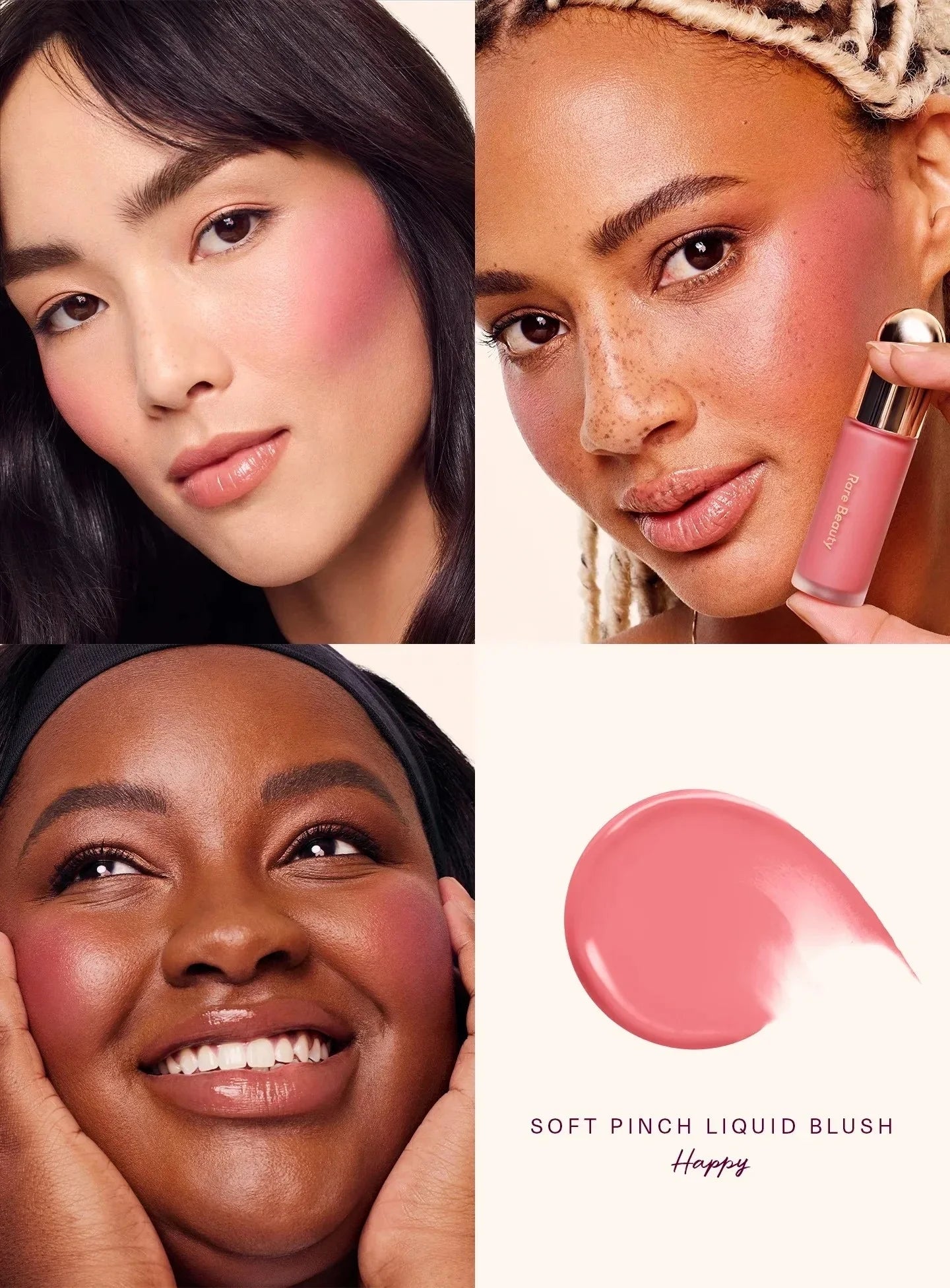 Rare Beauty 3D Facial Contour Bronze Contour Stick Silky Blush Liquid Happy Hope Joy Love Lucky Waterproof Makeup With Box Gifts