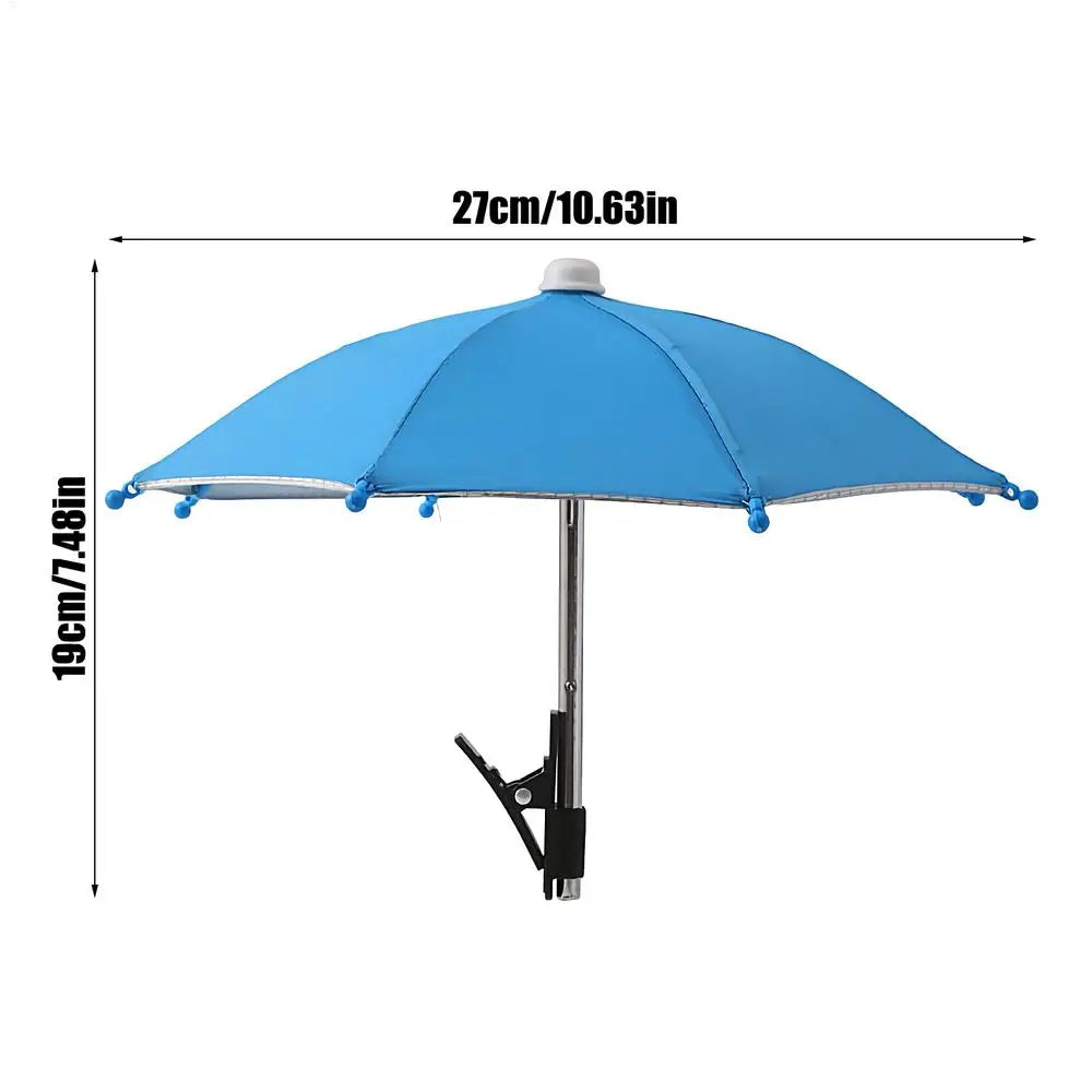 Cell Phone Umbrella Holder with Clip for Sun Shade Cell Phone Umbrella Phone Clip Outdoor Anti-Glare Sunshade Protect Your Phone