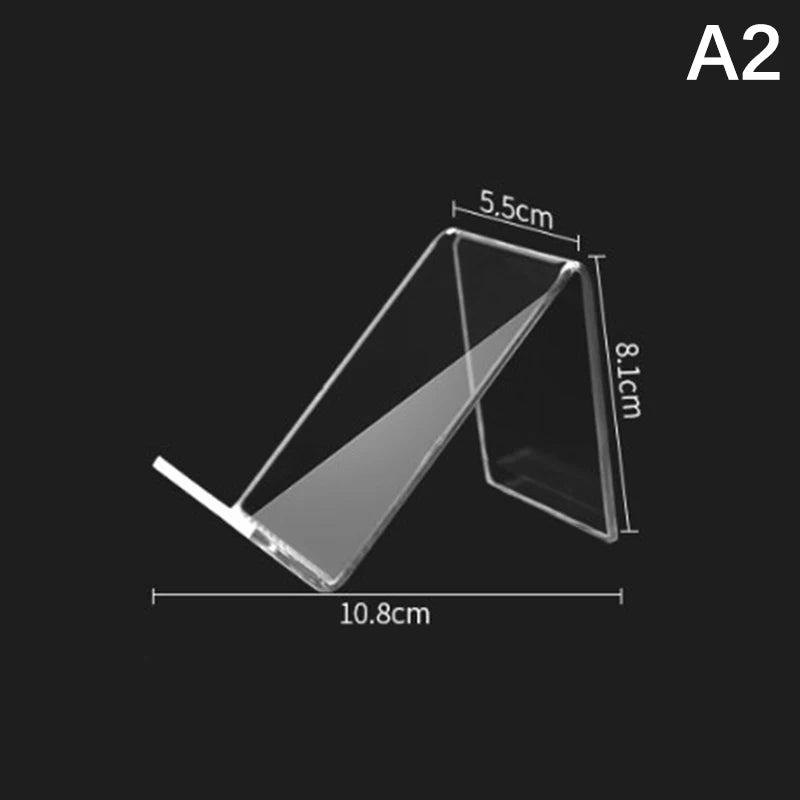 Clear Acrylic Cell Phone Stand Desk Dock Holder For Smartphone Universal Desktop Charger Support Telephone Mount