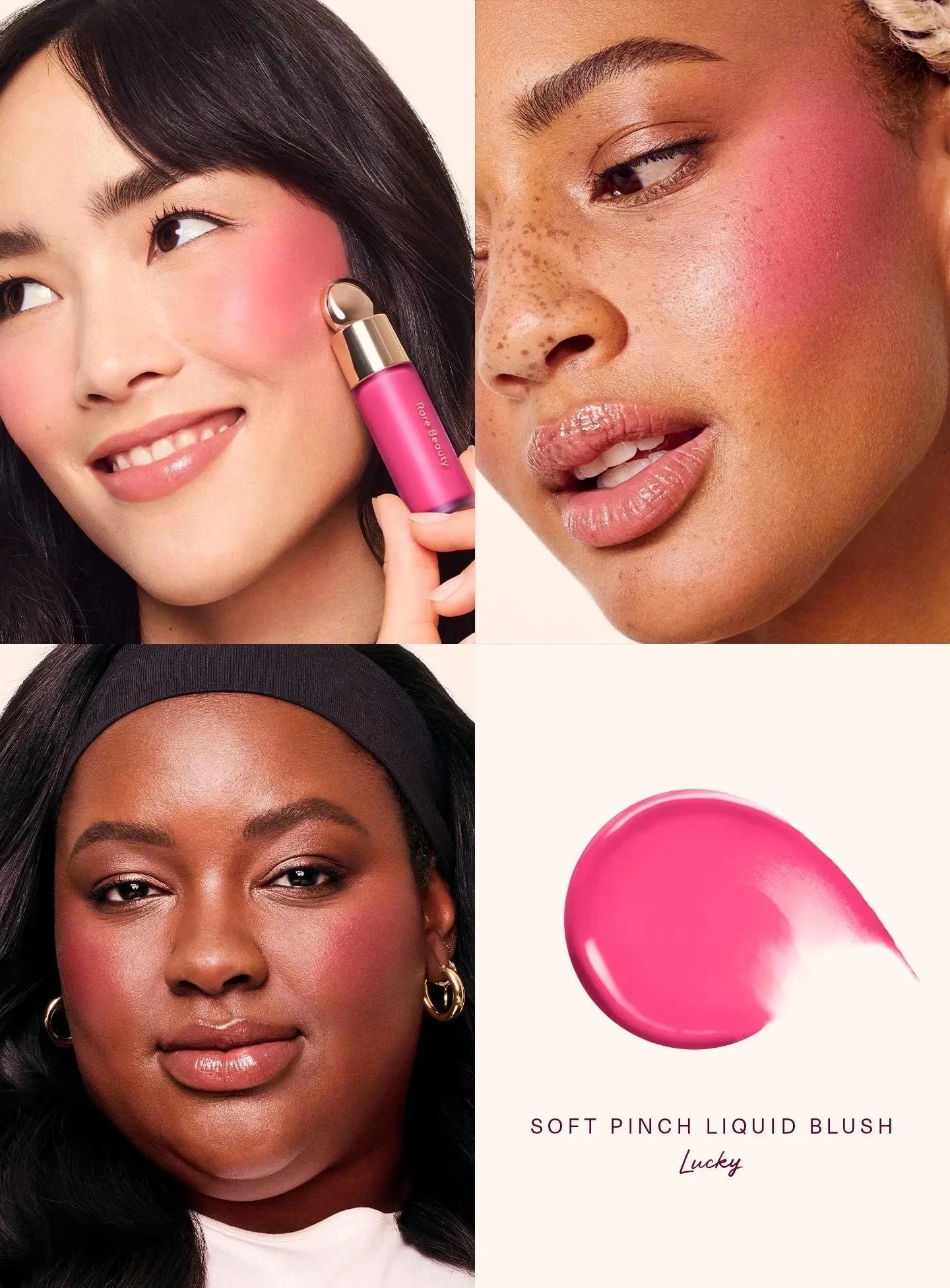 Rare Beauty 3D Facial Contour Bronze Contour Stick Silky Blush Liquid Happy Hope Joy Love Lucky Waterproof Makeup With Box Gifts