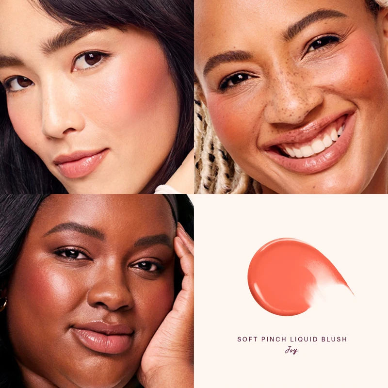 Rare Beauty Soft Pinch Dewy Liquid Blush Lightweight and Smooth Lipstick Long-lasting Gloss Rouge Pearlescent Highlight Makeup