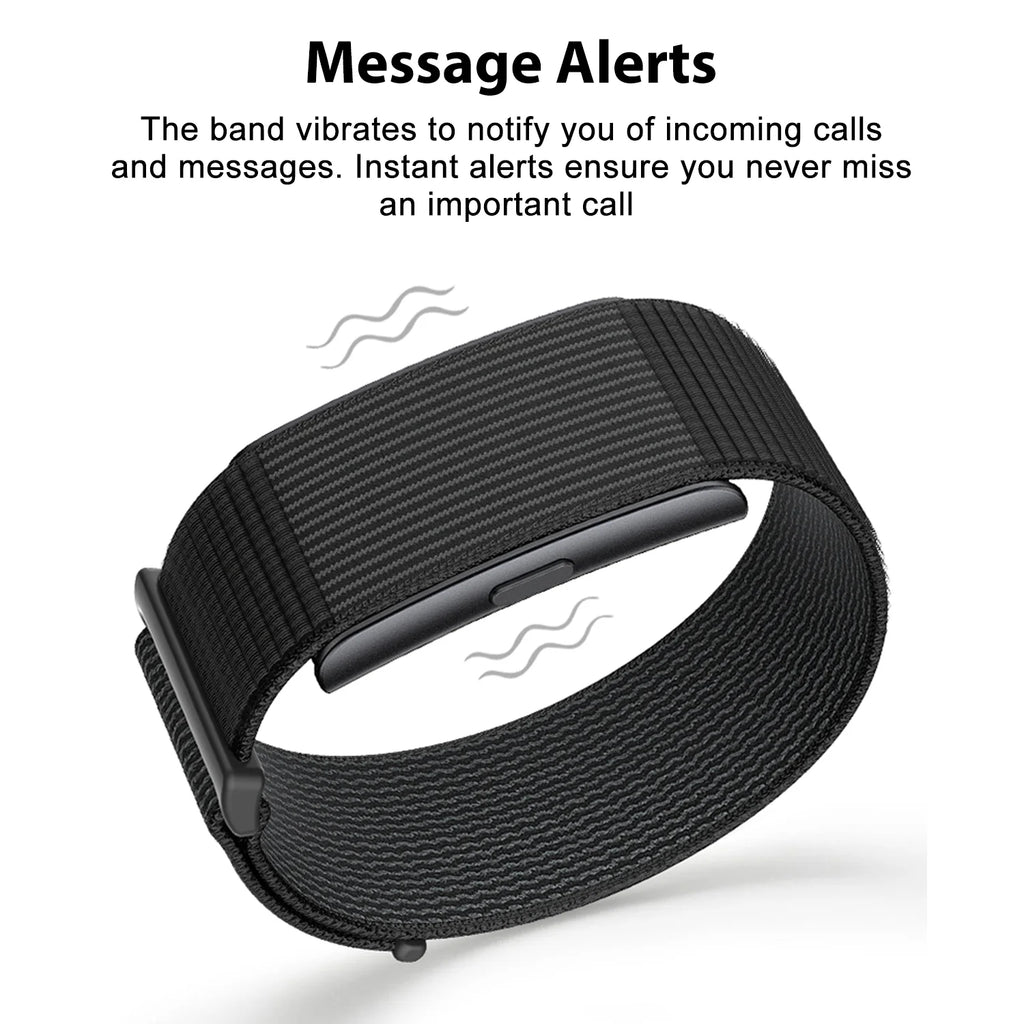No Screen Smart Watch Sport Fitness Bracelet AI Health Analysis Heart Rate Monitoring Message Reminder 5ATM Waterproof Smartband