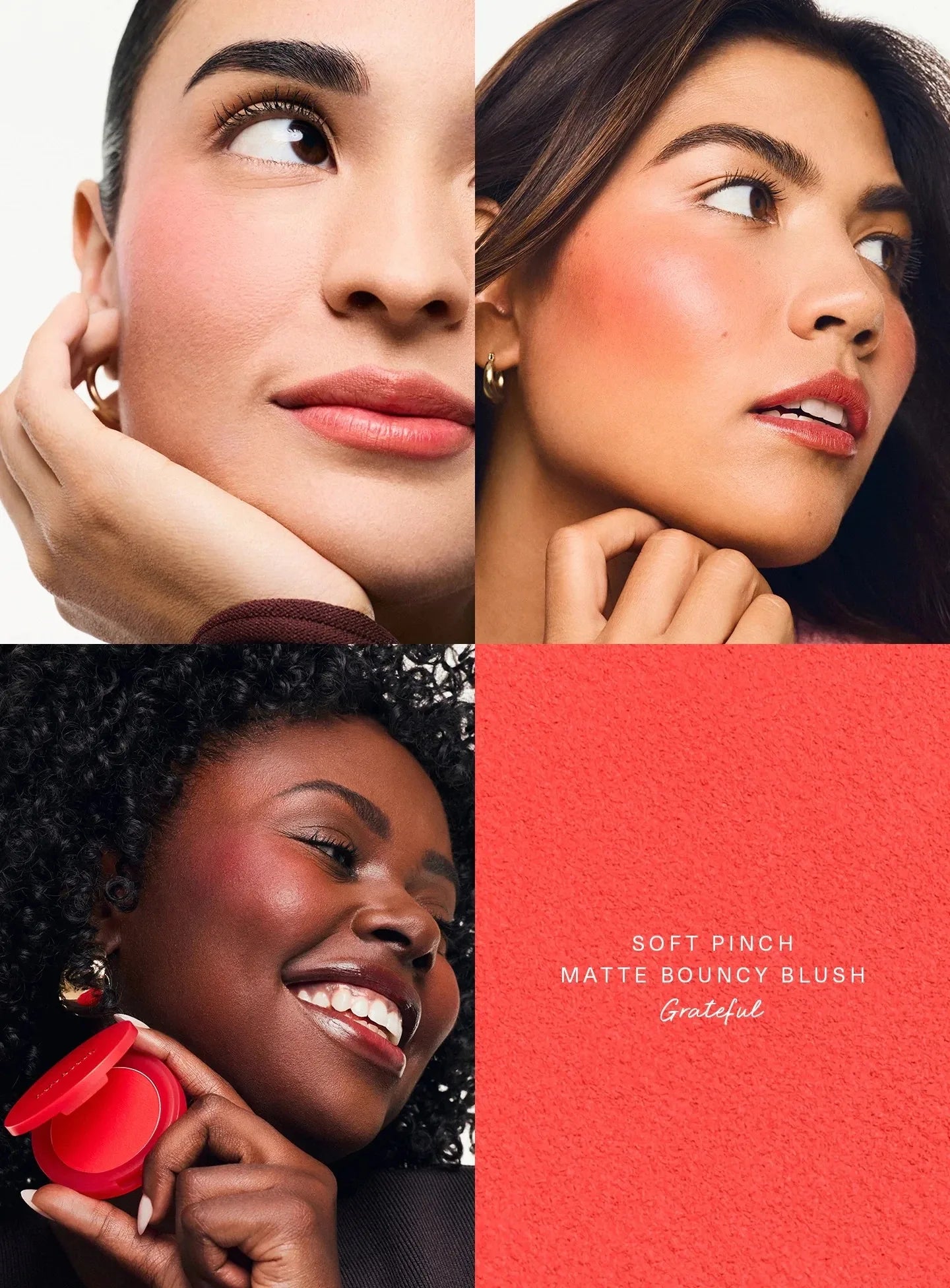Rare Beauty Soft Pinch Matte Bouncy Blush Waterproof Sweatproof&Portable Cushion Easy Blend Noncomedogenic All Day Wear Makeup