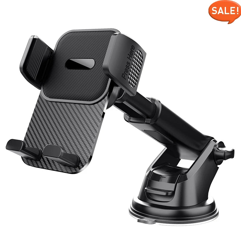 Car Cell Phone Holder 4.7-7 Inch Acrylic Clip Stand Car Mount for Dashboard Windshield Auto Accessories Support Phone Bracket