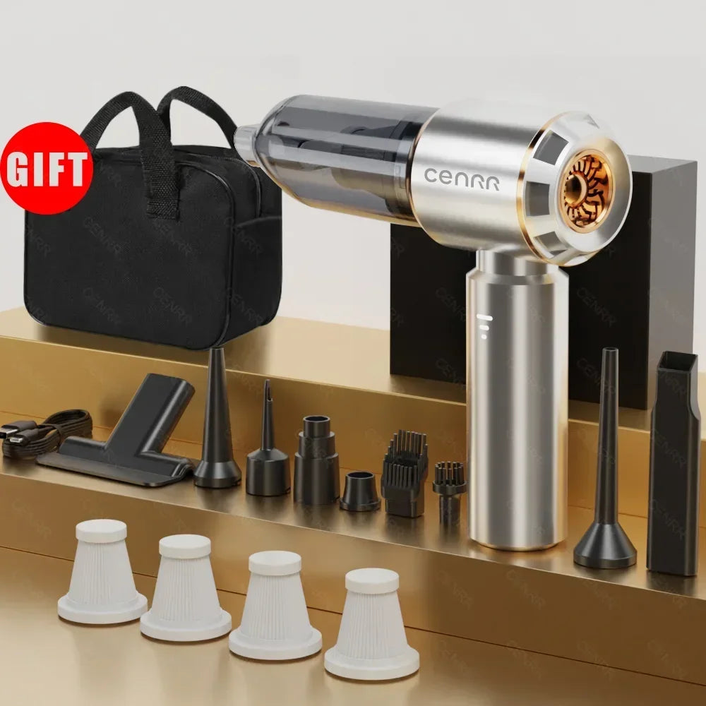 Car Vacuum Cleaner Strong Suction Cordless Wireless Cleaner Portable  HandHeld Vacuum Cleaner Cleaning Machine