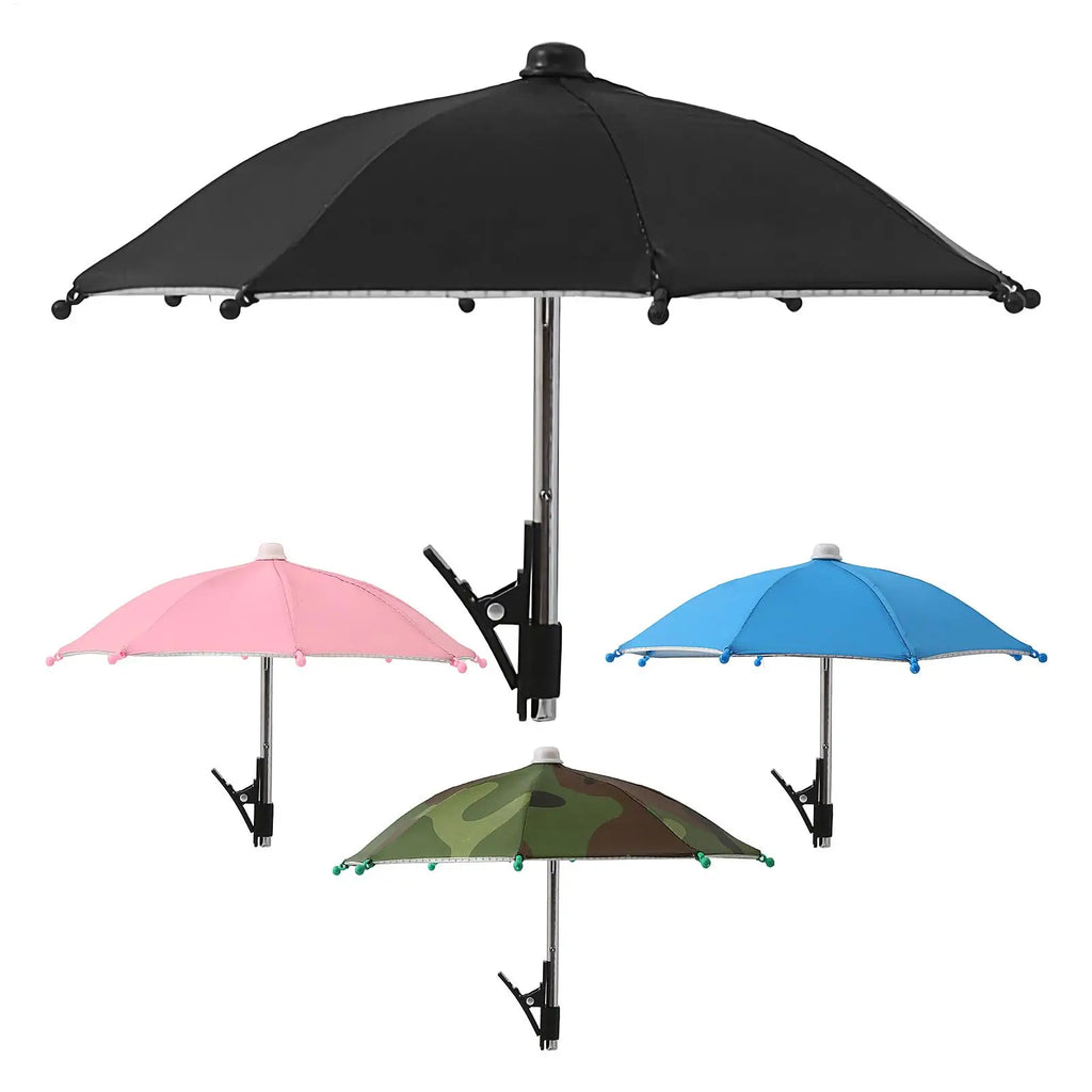 Cell Phone Umbrella Holder with Clip for Sun Shade Cell Phone Umbrella Phone Clip Outdoor Anti-Glare Sunshade Protect Your Phone