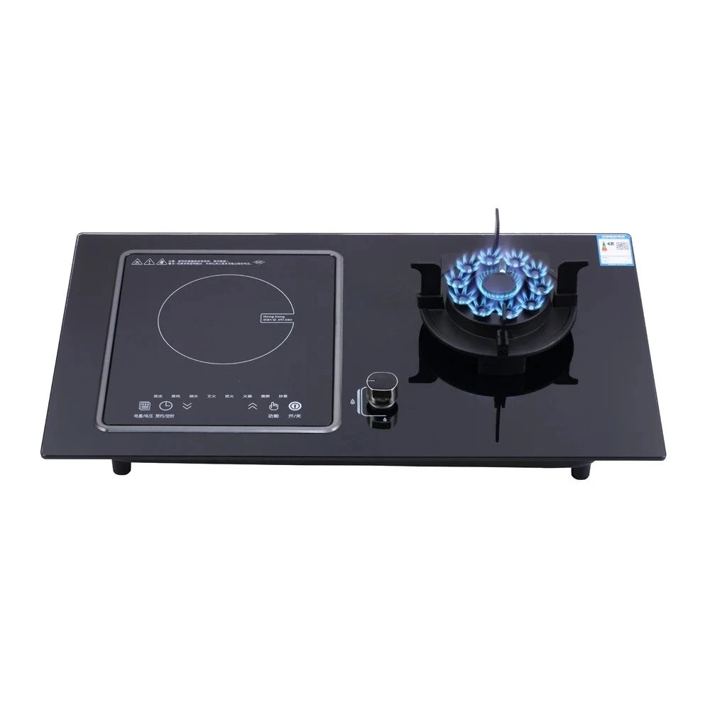 Kitchen Embedded Stove Induction Cooker Timing Energy-saving Fierce Stove Double Cooktop Flip-type Radiant-cooker