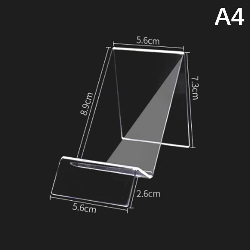 Clear Acrylic Cell Phone Stand Desk Dock Holder For Smartphone Universal Desktop Charger Support Telephone Mount