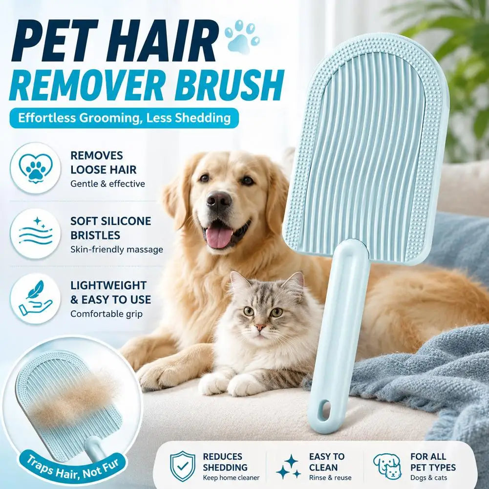 Dual-Sided Pet Grooming Brush Detangling & Shedding Tool Hair Remover Brush for Massage Pet Grooming Tool Shedding Pet Supplies