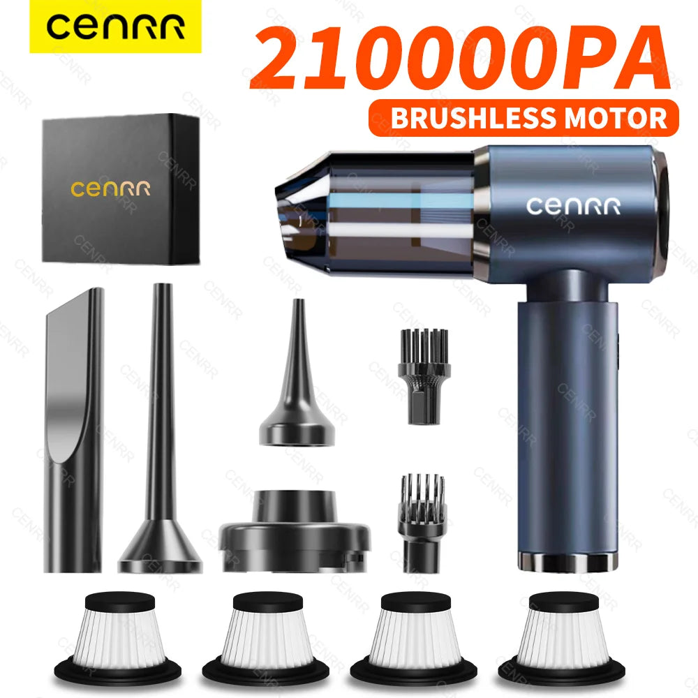 Car Vacuum Cleaner High Suction 210000PA Wireless Vacuum Cleaner Cordless Vacuum Cleaner High Pressure Cleaning Machine