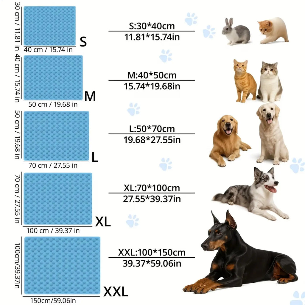 Pet Cooling Mat Summer Dog Cold Bed Extra Large For Small Big Dogs Pet Accessories Cat Durable Blanket Sofa Cat Ice Pad Blanket