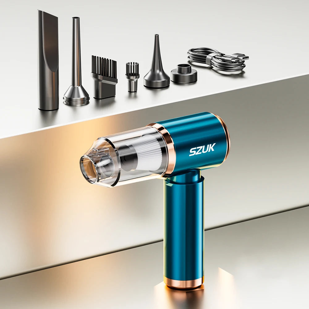 SZUK New Mini Car Vacuum Cleaner 165000Pa Wireless Vacuum Cleaner Powerful Suction Handheld Portable Vacuum Cleaner for Car