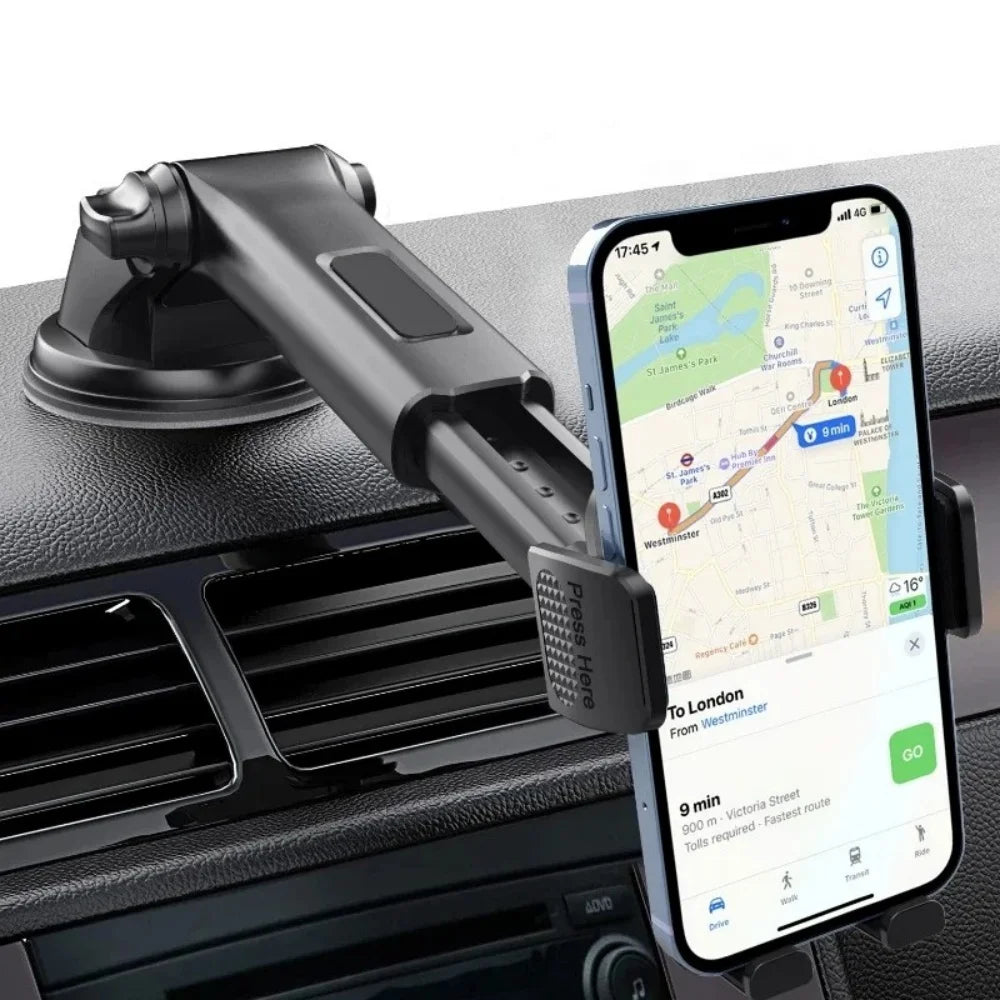 Car Cell Phone Holder 4.7-7 Inch Acrylic Clip Stand Car Mount for Dashboard Windshield Auto Accessories Support Phone Bracket