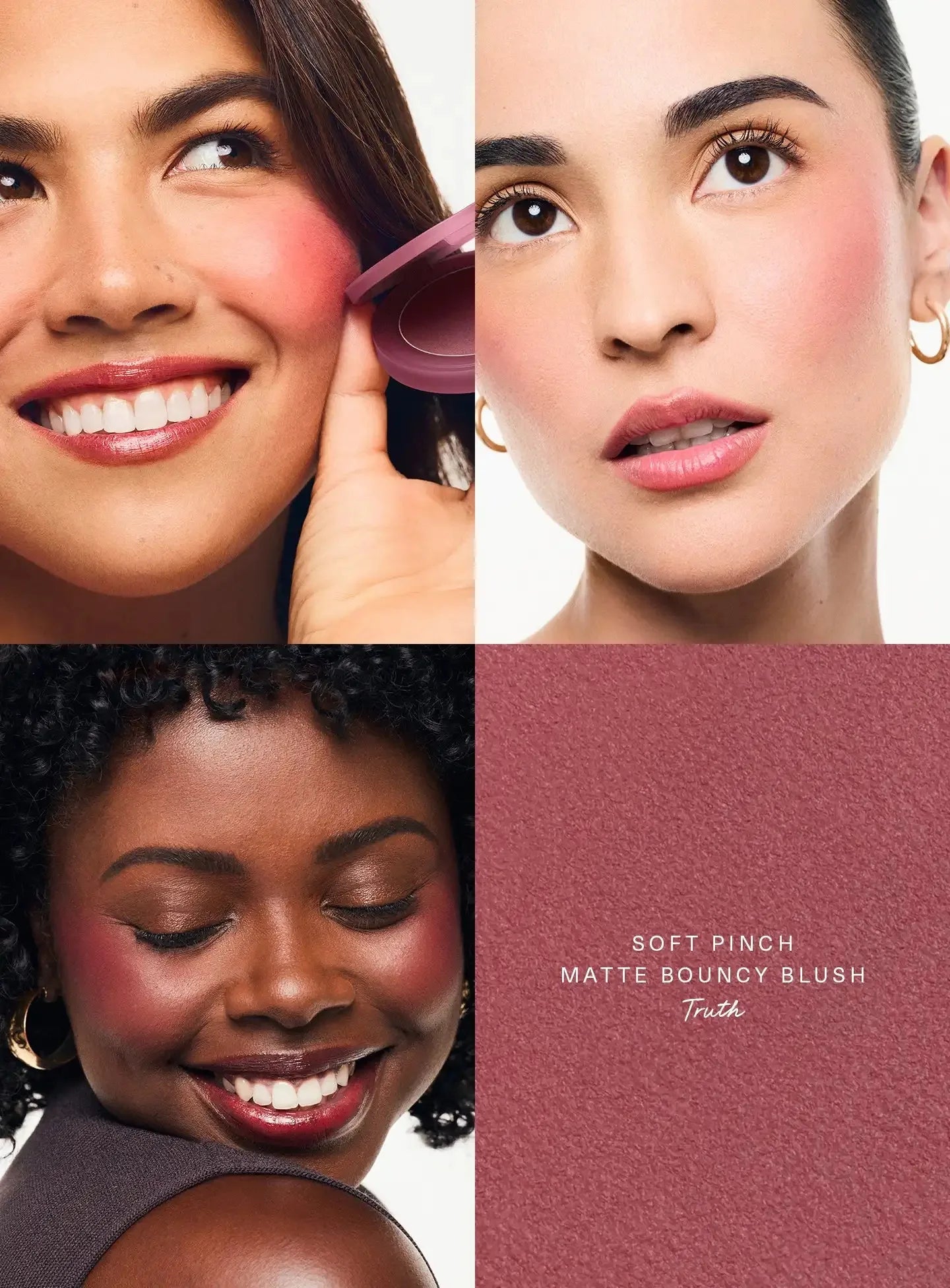 Rare Beauty Soft Pinch Matte Bouncy Blush Waterproof Sweatproof&Portable Cushion Easy Blend Noncomedogenic All Day Wear Makeup