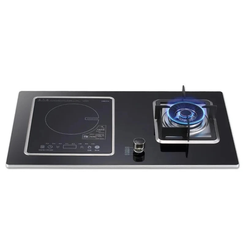 Kitchen Embedded Stove Induction Cooker Timing Energy-saving Fierce Stove Double Cooktop Flip-type Radiant-cooker