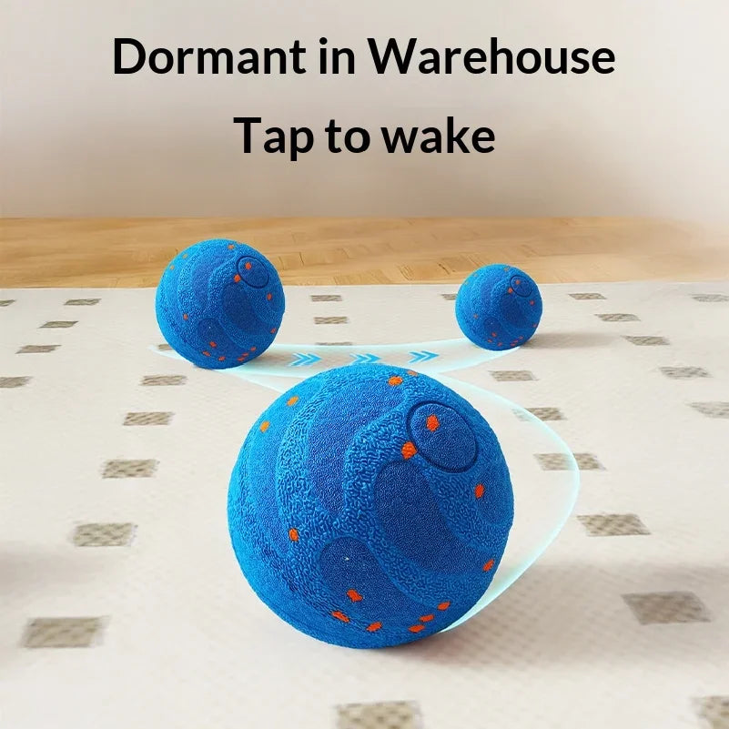 Smart Interactive Dog Toy-Indestructible E-TPU Toy Ball for Aggressive Chewers- Automatic Moving-Rechargeable Ball