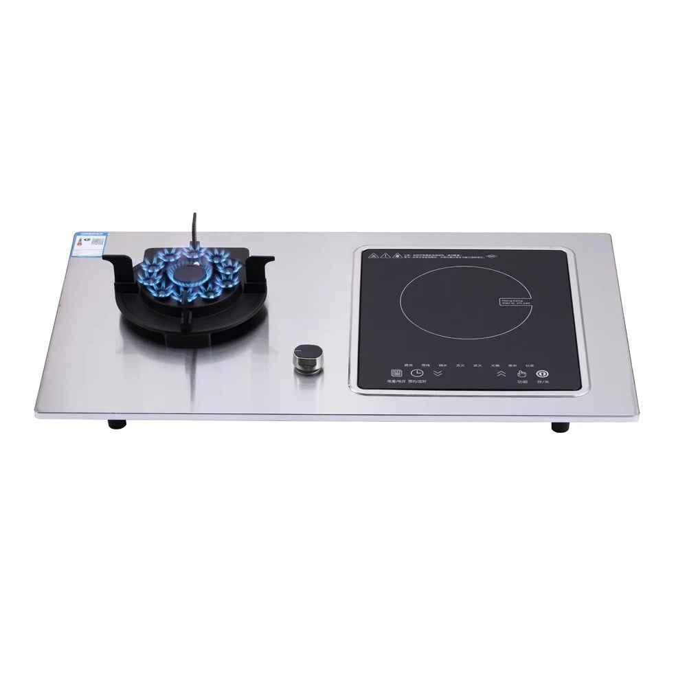 Kitchen Embedded Stove Induction Cooker Timing Energy-saving Fierce Stove Double Cooktop Flip-type Radiant-cooker