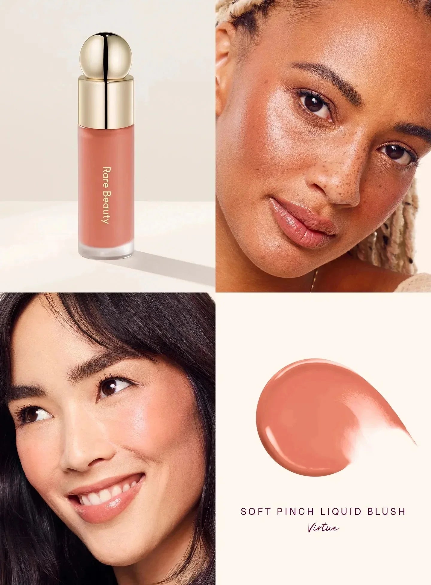 Rare Beauty 3D Facial Contour Bronze Contour Stick Silky Blush Liquid Happy Hope Joy Love Lucky Waterproof Makeup With Box Gifts