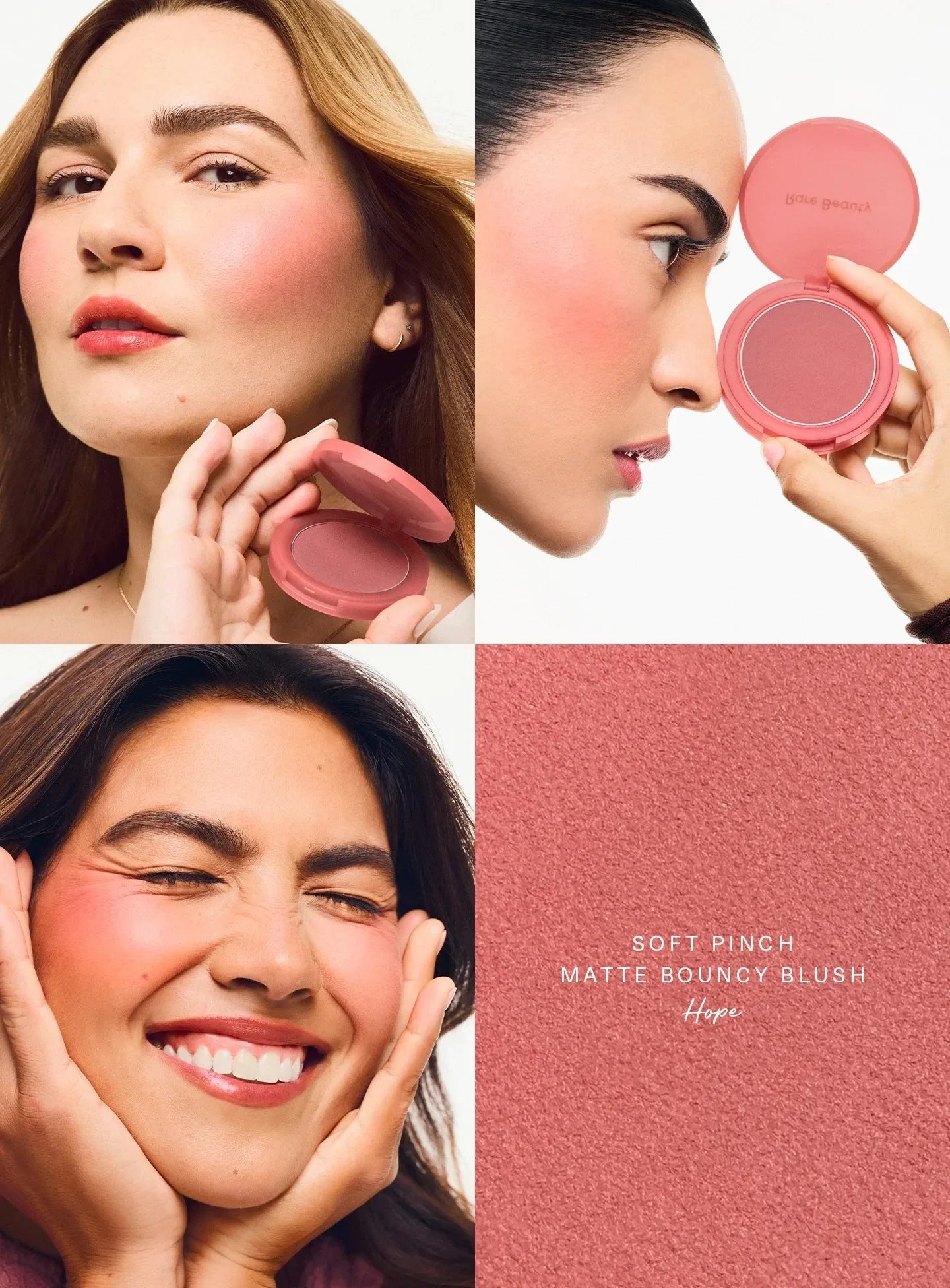 Rare Beauty Soft Pinch Matte Bouncy Blush Waterproof Sweatproof&Portable Cushion Easy Blend Noncomedogenic All Day Wear Makeup