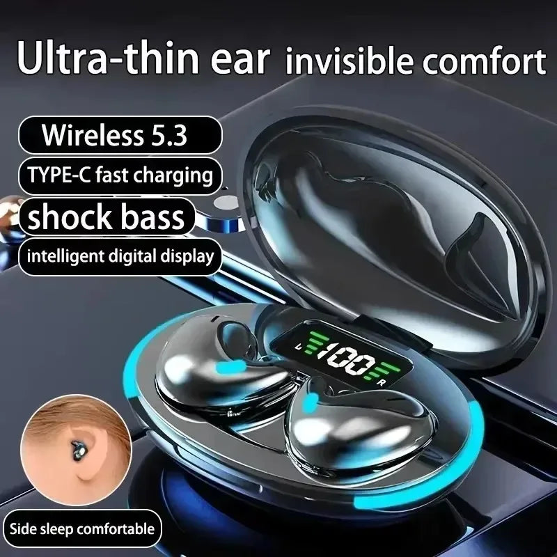 Mini Earpods Wireless Earphone Headphones Noise Reduction Sport Game Sleep Bluetooth 5.3 Earbuds HIFI Stereo Music Headset
