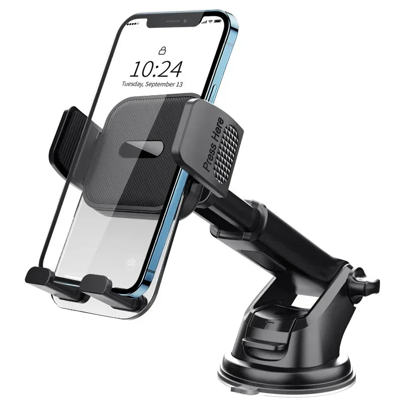 Car Cell Phone Holder 4.7-7 Inch Acrylic Clip Stand Car Mount for Dashboard Windshield Auto Accessories Support Phone Bracket