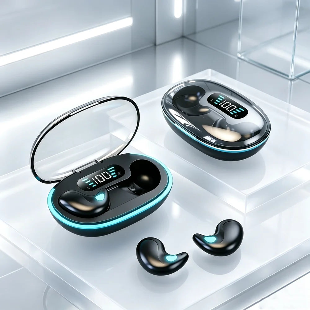 Mini Earpods Wireless Earphone Headphones Noise Reduction Sport Game Sleep Bluetooth 5.3 Earbuds HIFI Stereo Music Headset