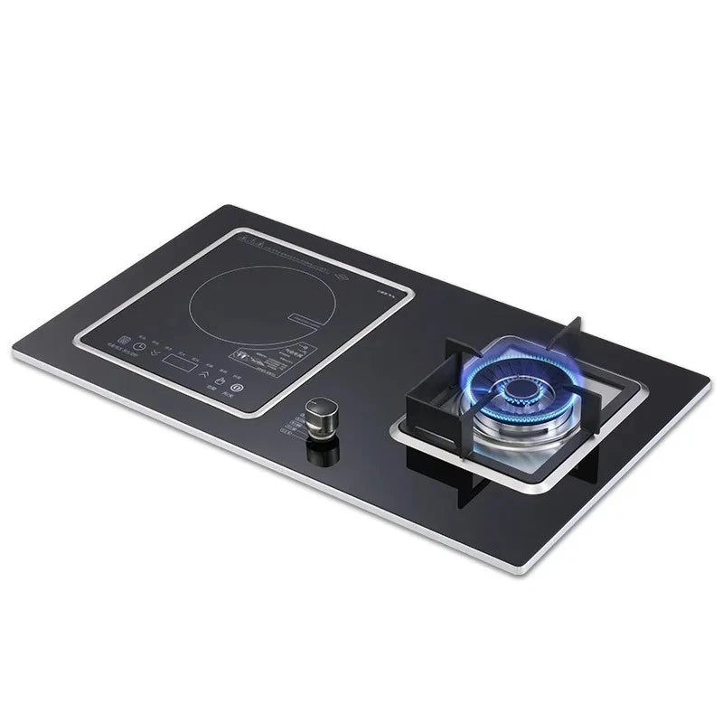 Kitchen Embedded Stove Induction Cooker Timing Energy-saving Fierce Stove Double Cooktop Flip-type Radiant-cooker